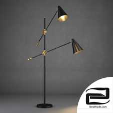 GRAMERCY HOME - OSTER DOUBLE FLOOR LAMP FL041-2-ABG