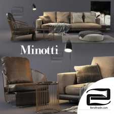 Minotti White Sofas