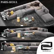 Sofas Poliform Paris Seoul