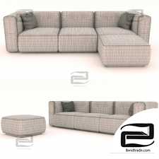 Soft Modular Three-Seater Sofa