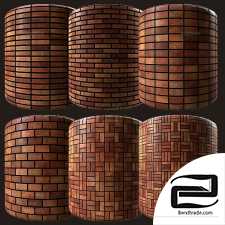 red rustic american brick 04