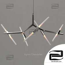 Agnes Chandelier 10 lights SILVER