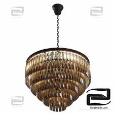 Luxe Amerikaanse Crystal Retro Grote Hanger Lamp