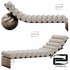Couch  Anna Karlin - Curved chaise