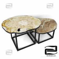 Petrified Wood Slice Tables