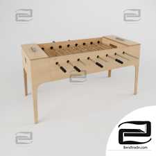 Table football made of plywood