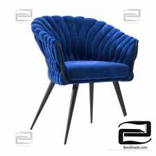 Chairs with Armrest Knot Blue