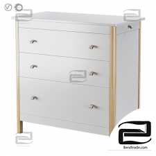 Ellipse Chest of Drawers Classic 3 drawers