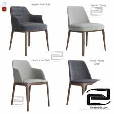 Poliform Sophie & Grace Chairs