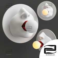 Sconce Bulb in the Mouth Wall lamp