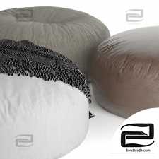 Set of poufs Poliform Elise - ELPO120