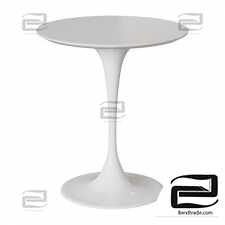 TABLE EERO coffee TABLE SAARINEN STYLE TULIP TABLE WHITE TOP MDF D70 GLOSSY ARTICLE: TAL004R