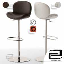 Natuzzi dove bar stool