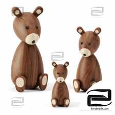 Toys Bear family bu Lucie Kaas