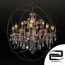 GRAMERCY HOME - IRON ORB CHANDELIER CH014-12-LRR