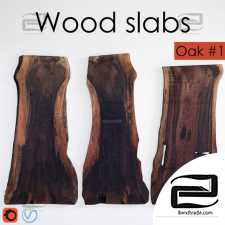 Wood slabs tables