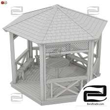 Garden Gazebo made of wood