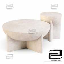 West Elm Monti Lava Stone Tables