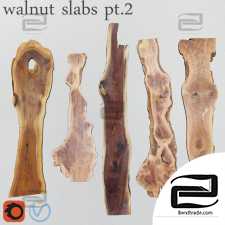 Walnut slabs tables