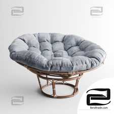 Papasan Taupe Chairs