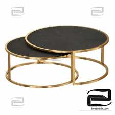 Keya Antique Brass Nesting Tables