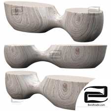 Caste Design Pouf Bench