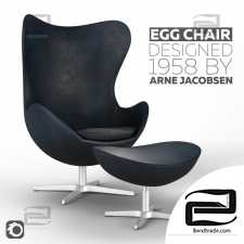 Egg chairs by Arne Jacobsen