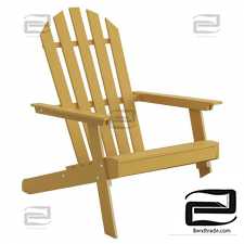 Zeda Adirondack style chair made of acacia