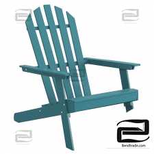 Zeda Adirondack style chair made of acacia