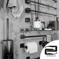 bathrooom accessories black