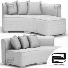 Adriana Hoyos Galapagos Curved Sofa 300