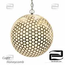 Capiz Honeycomb Chandelier