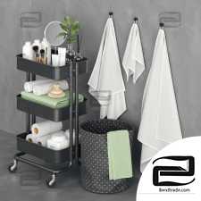 Bathroom decor Raskog Nordic Cart