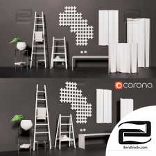 Bathroom decor tubes radiator