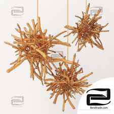 Branch decor lamp n1 / Chandeliers made of branches