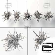 Branch decor lamp n1 / Chandeliers made of branches