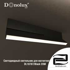 DL18787_Black 20W lamp for magnetic busbar