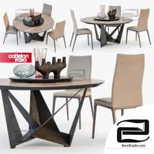 Table and chair Sattelan Italia SKORPIO, ARCADIA