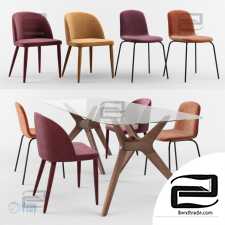 La Redoute table and chair. AM.PM Tibby, Anatheme, Maricielo