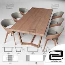 Table and chair Alf CARTESIO 2.0 COSTANZA