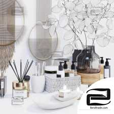 Decorative set for bathrooms and living rooms