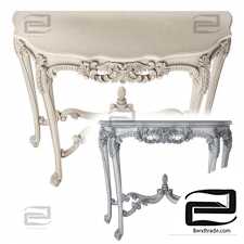 French bedroom Provencal Marie Antoinette White Console Table