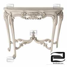 French bedroom Provencal Marie Antoinette White Console Table