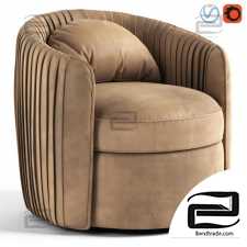 Fantasia Indigo Swivel Armchair