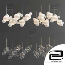 Giopato & Coombes Bolle 24 and 34 light Chandelier