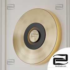 Earth Sober Wall Lamp in Satin Brass by CVL Luminaires