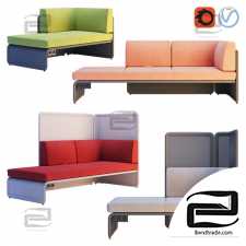 Coalesse - Lagunitas Lounge System Corner Sofa