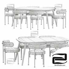 Inesse Boucle Ivory Dining Table