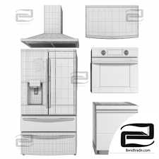 LG kitchen appliances set01