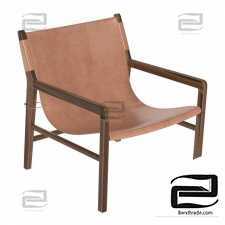 Leather Lounge 1 in Whiskey Armchair